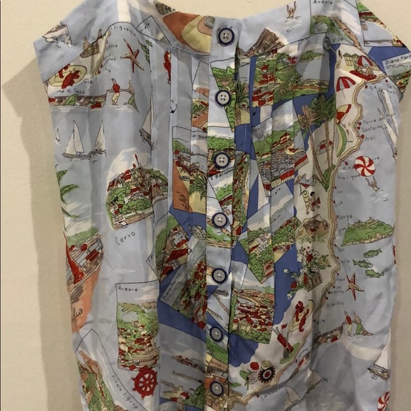 Anthropologie Italy Map Tank top NWOT - Picture 4 of 7